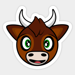 Happy Bull Delgado Sticker